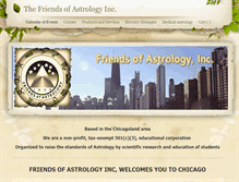 Tablet Screenshot of friendsofastrology.org